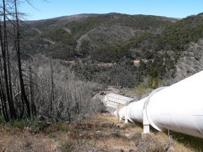 Pipeline from Guthega Dam to Munyang Power Station. - P1080574.JPG